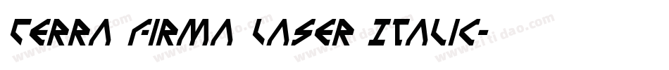 Terra Firma Laser Italic字体转换